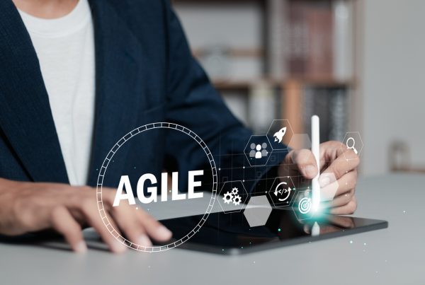 Agile development methodology concept. Agile software development, business, technology, internet and network.